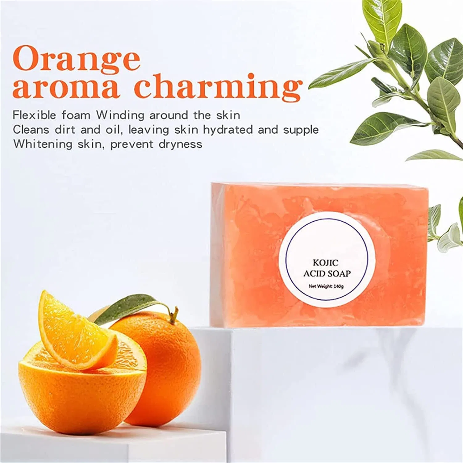 Мыло для лица и тела с койевой кислотой, Qklovni, 2 шт., 100 г, Orange — фото 3