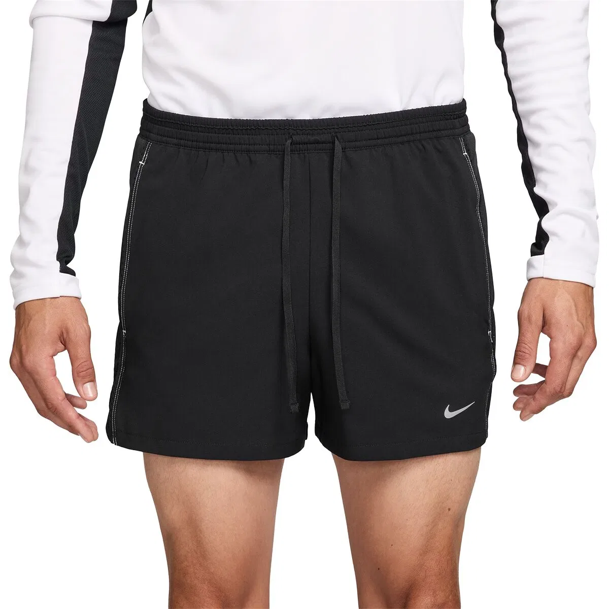 Мужские шорты для бега с технологией Dri-FIT Nike, Black Black Black Reflective Silv