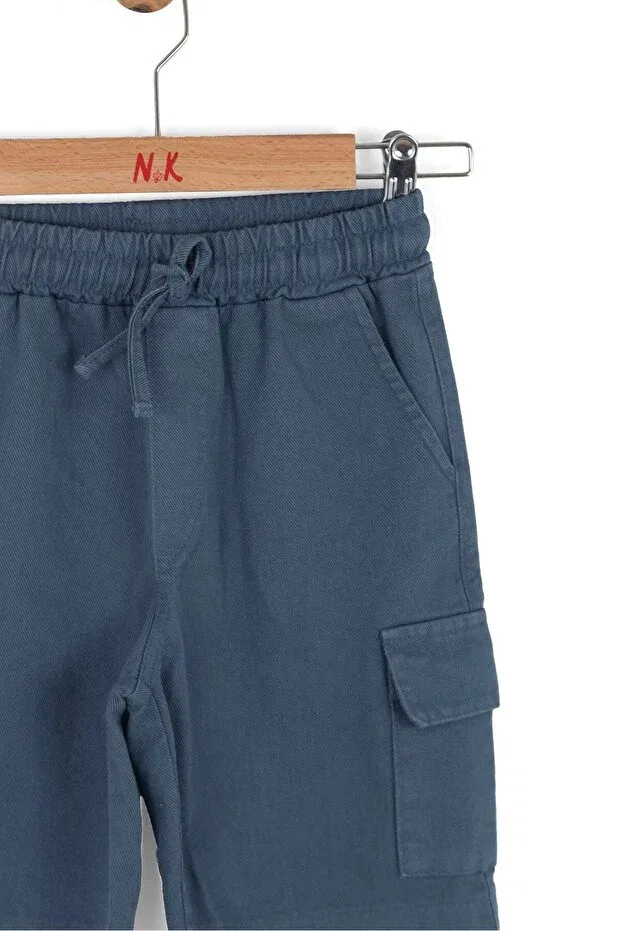 Детские шорты для мальчиков со шнурками Nk Kids, Indigo — фото 2