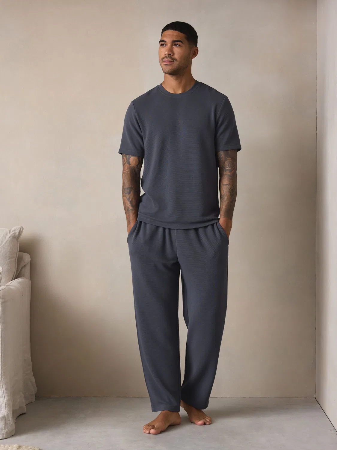 Пижама Next из смеси TENCEL Modal, серая