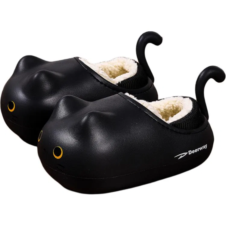 Детские уличные тапочки с принтом кота Coffee Plush DEERWAY, Coffee Plush — фото 4