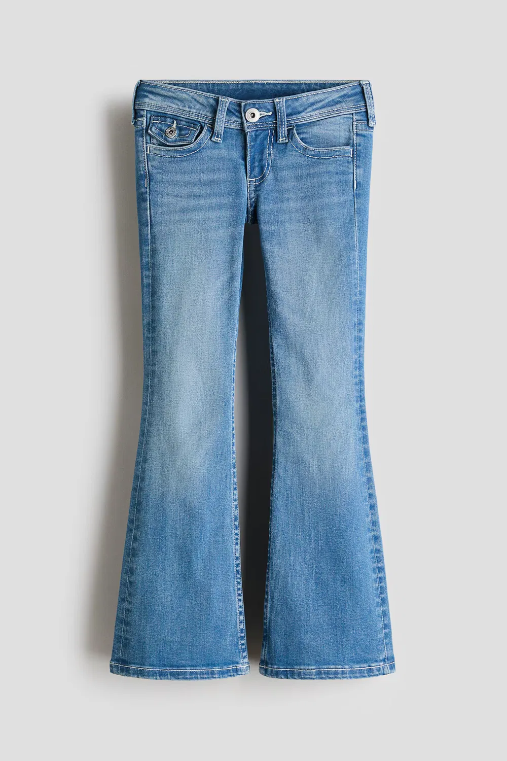 Джинсы-Клеш с вышивкой H&M, Denimblau — фото 4
