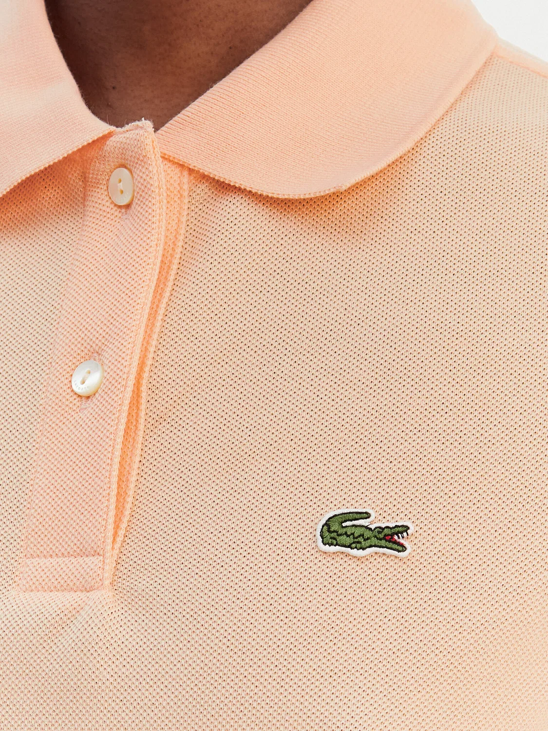 Женское поло стандартного кроя Lacoste, розовый — фото 4