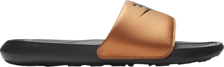 Сандалии Nike Wmns Victori One Slide 'Black Metallic Copper', черный