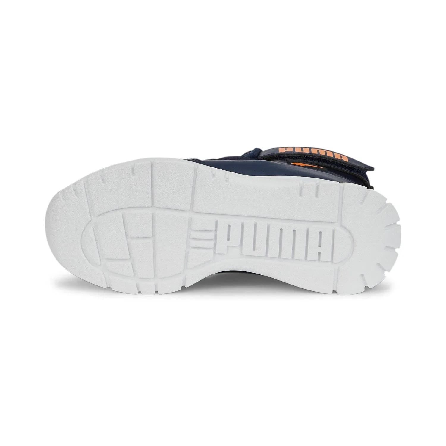 Детские зимние ботинки с водозащитой Nieve Boot Wtr Ac Ps PUMA, Vibrant Orange Blue Peacoat — фото 4
