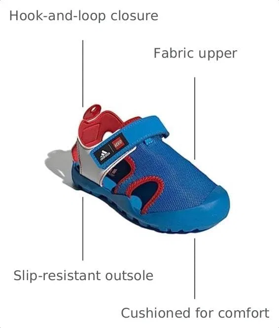 Детские кроссовки для девочек Terrex Captain Toey, Blue/White/Red — фото 3
