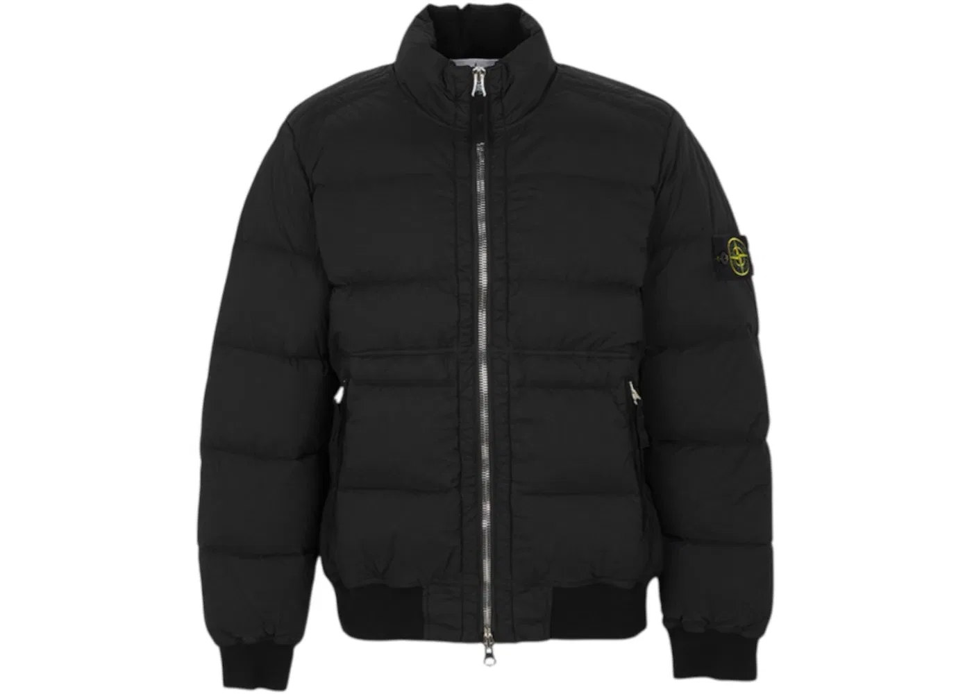 Мужская куртка-пуховик с молнией Stone Island, Black
