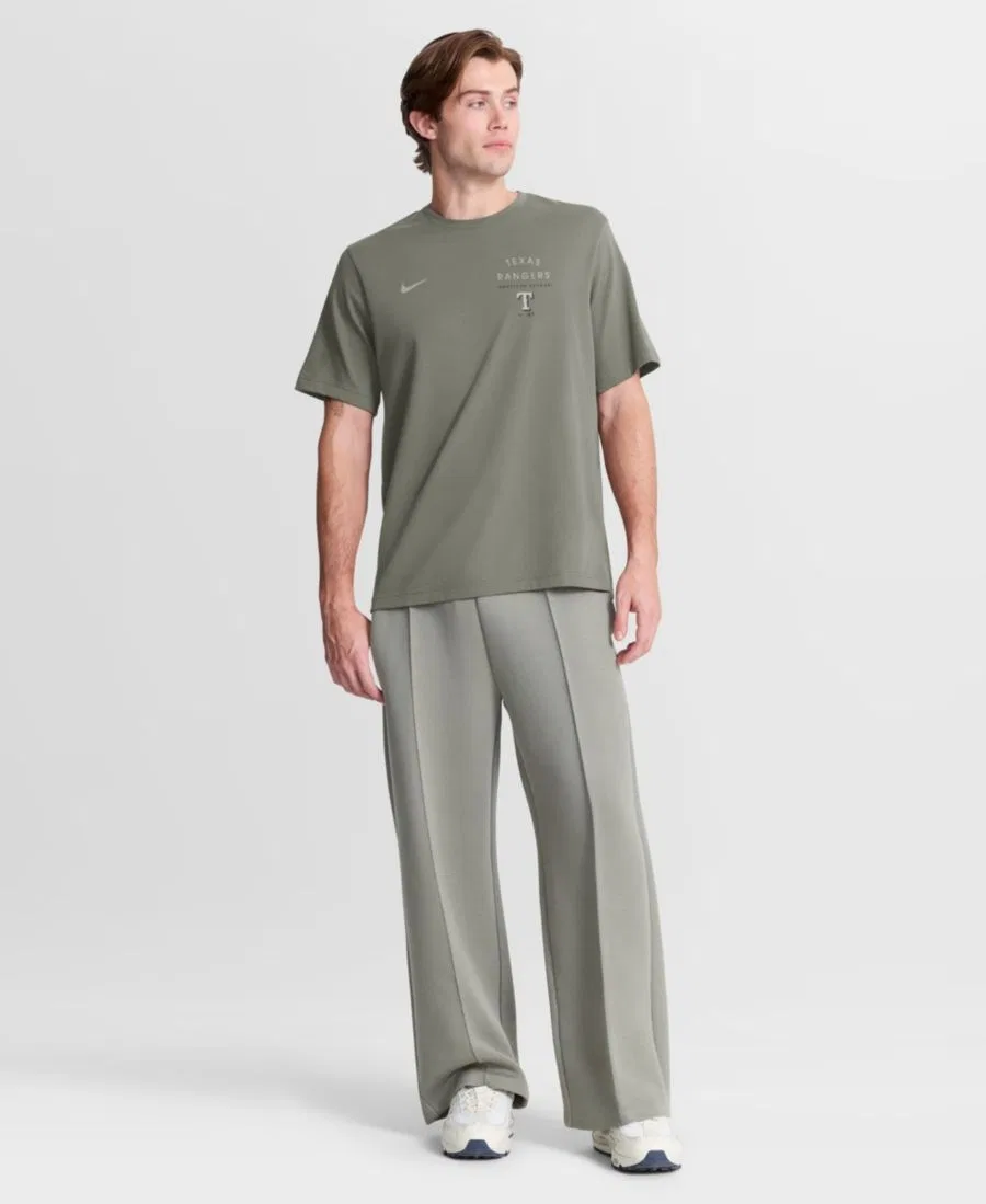 Мужская оливковая футболка Texas Rangers Statement Dri-FIT Primary Nike, Olive — фото 2