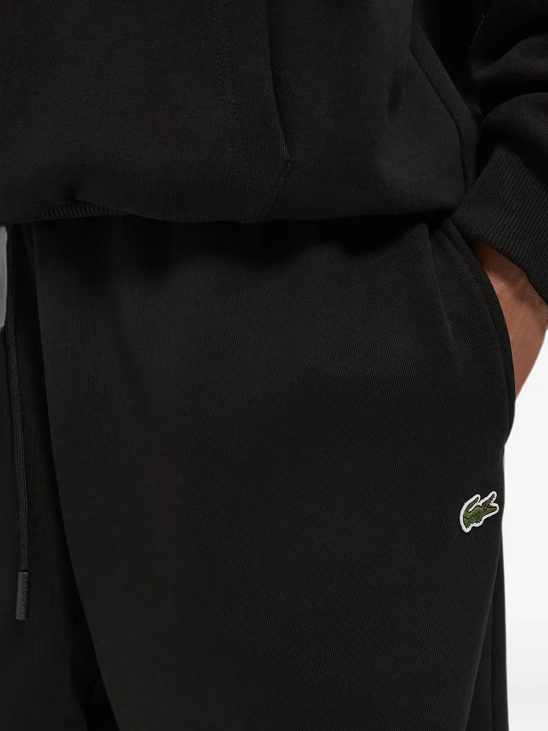 Спортивные брюки с нашивкой-логотипом Lacoste, черный — фото 4