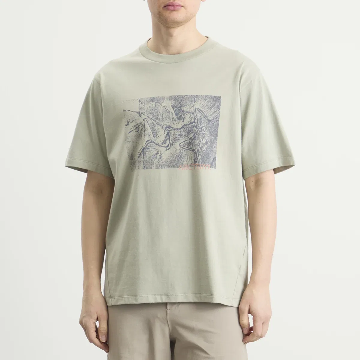 Футболка хлопковая с принтом Kragg Lithographica Arcteryx, Habitat — фото 2