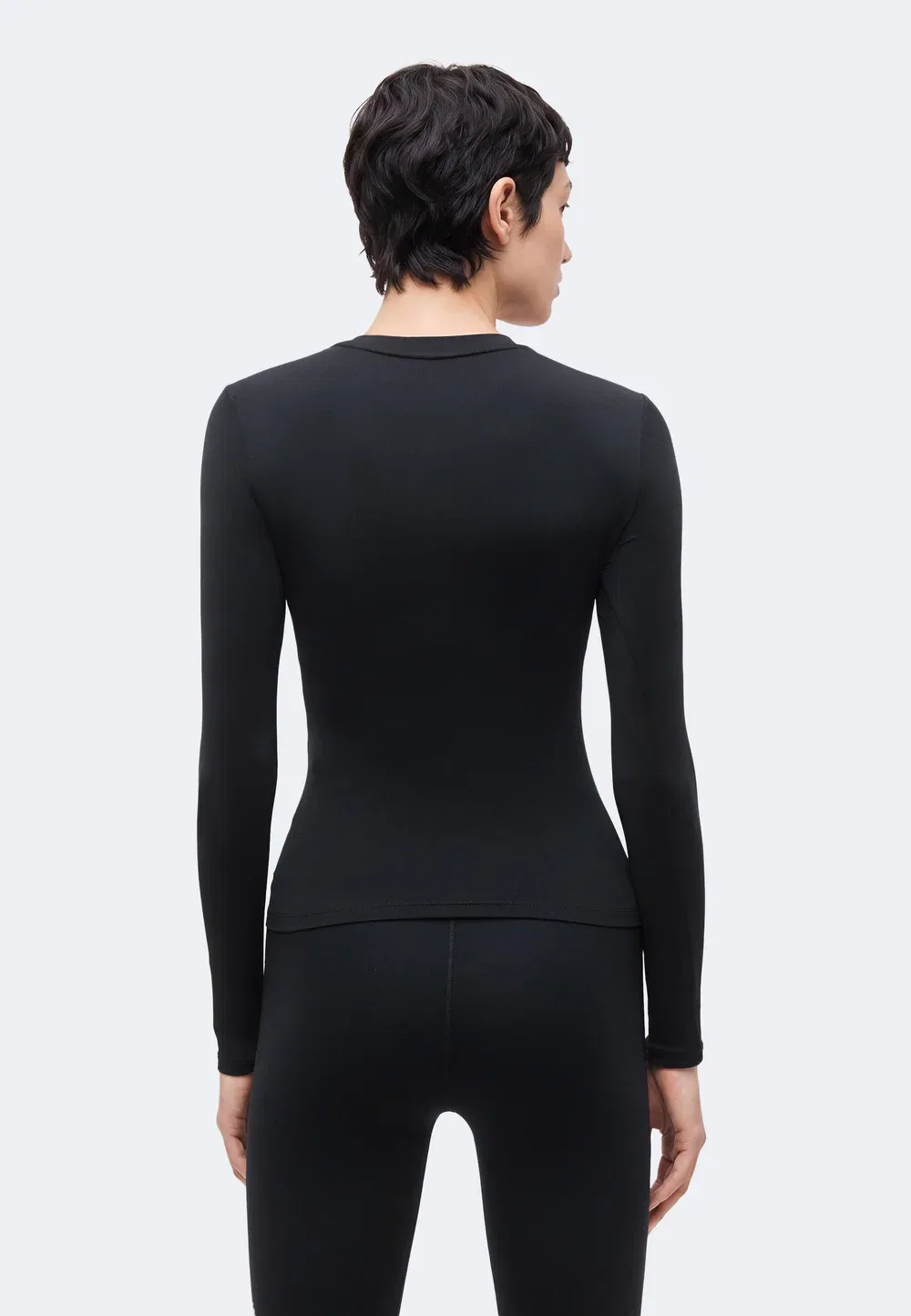 Одна облегающая блузка с длинными рукавами Nike Performance, Black/White — фото 3