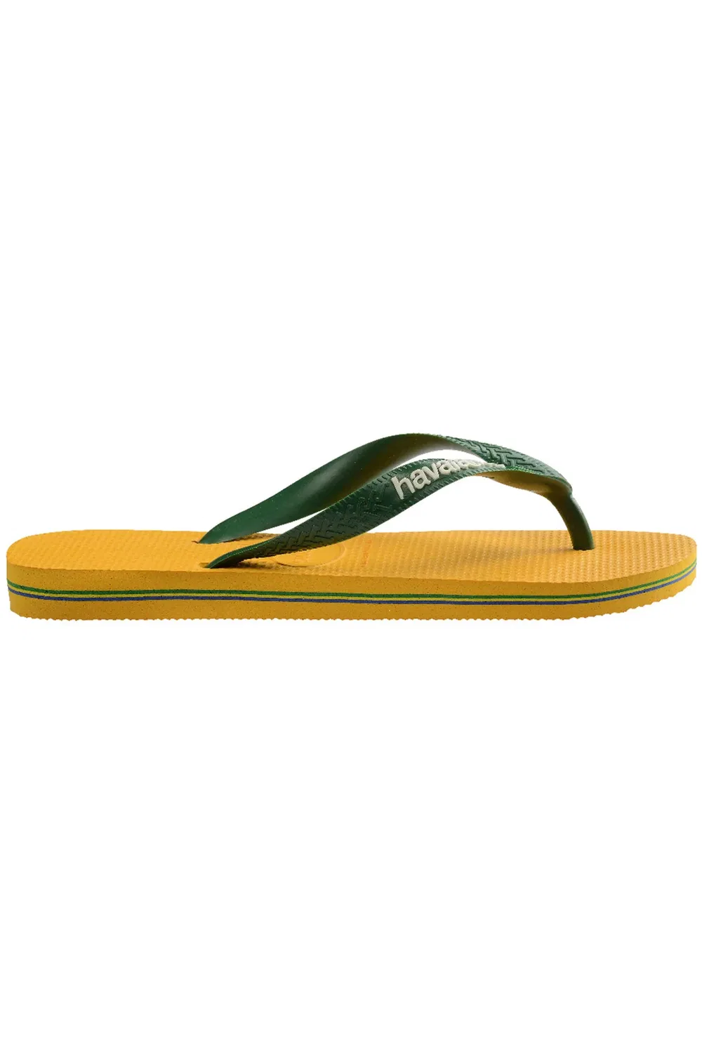 Детские шлепанцы с логотипом Brasil Havaianas, Yellow — фото 4
