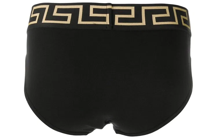 Мужские трусы с принтом Medusa Greca, комплект из 3 штук, VERSACE, Black — фото 4