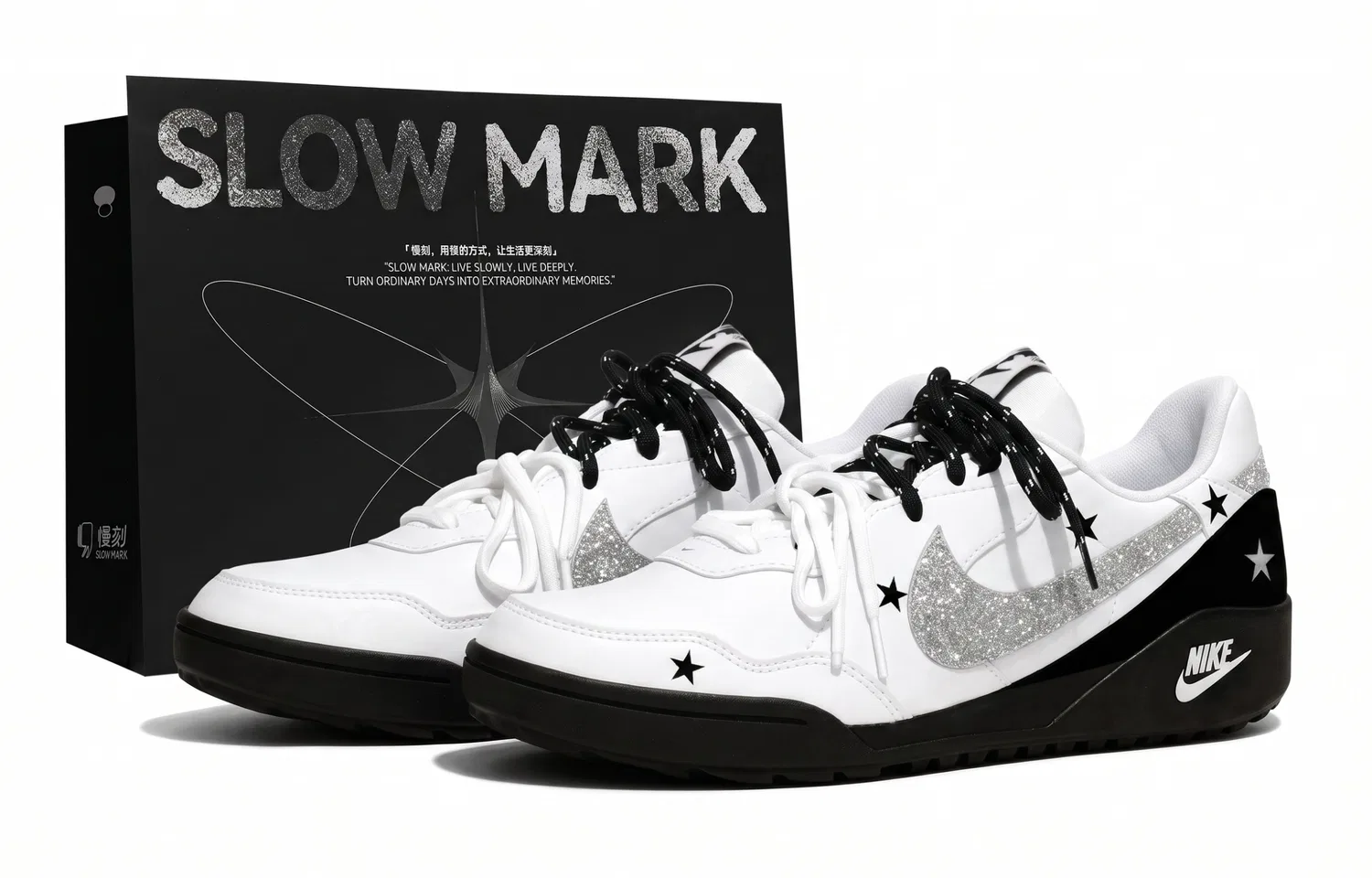 Детские скейтборд-кроссовки с принтом Terra Manta Nike, Black Silver