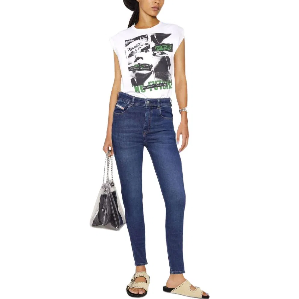 Джинсы скинни High Skinny, модель 1984 Slandy, DIESEL, Blue — фото 3