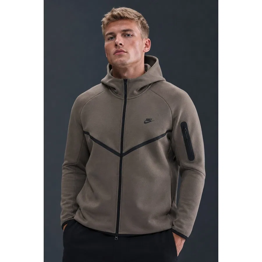Свитшот капюшоном Tech Fleece Full Zip Windrunner Hoodie Nike, Коричневый