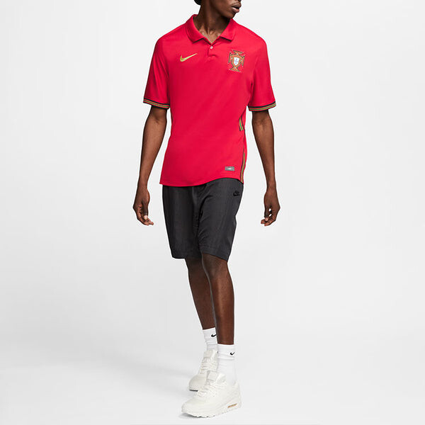 Футболка сборной Португалии 20 21 vapor match fan edition домашняя футболка Nike, красный — фото 3