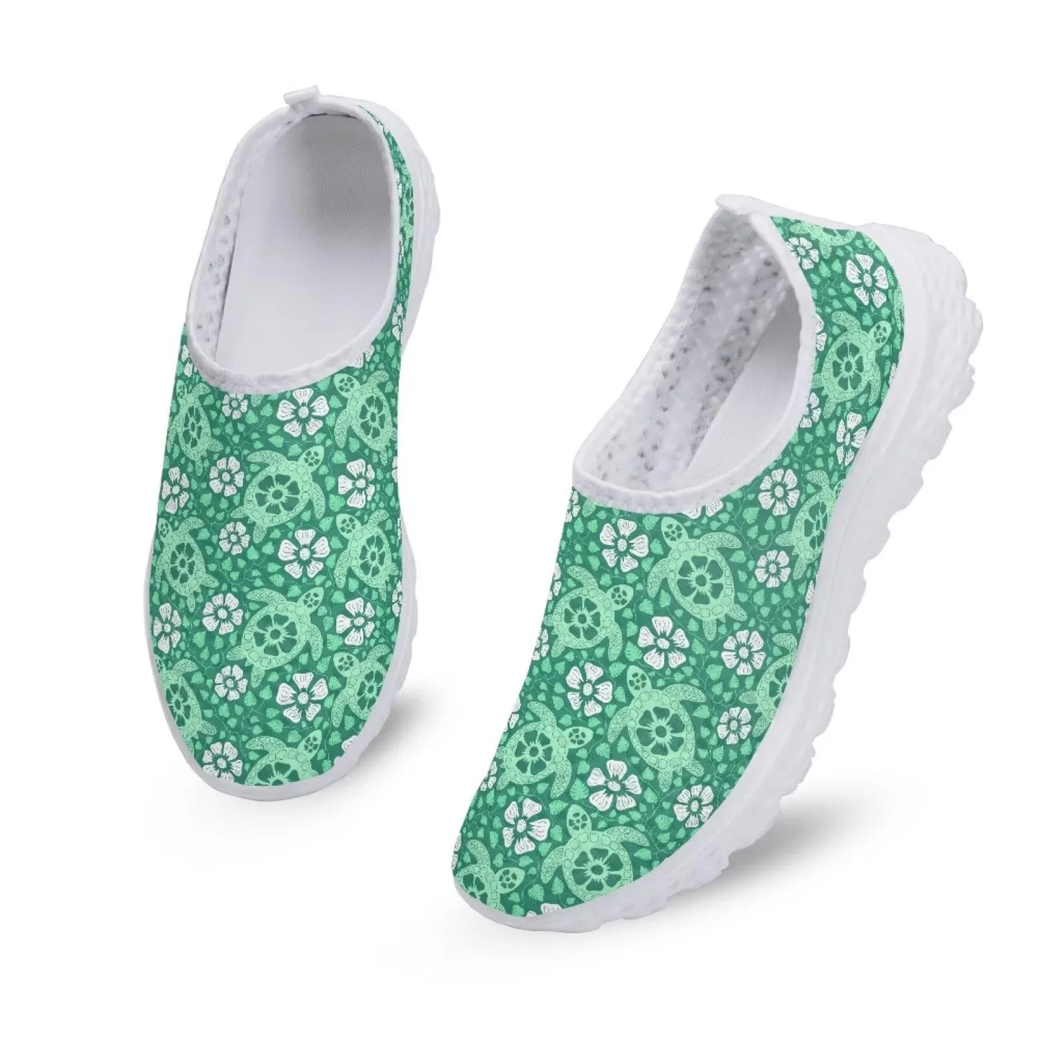 Детские кроссовки для девочек с принтом Black Cow Spots Womens Giraffe 3D Painting Sport Trainers Abstract Wild Horse Trainers, Tartarughe Marine Margherite Batik Garronmavis