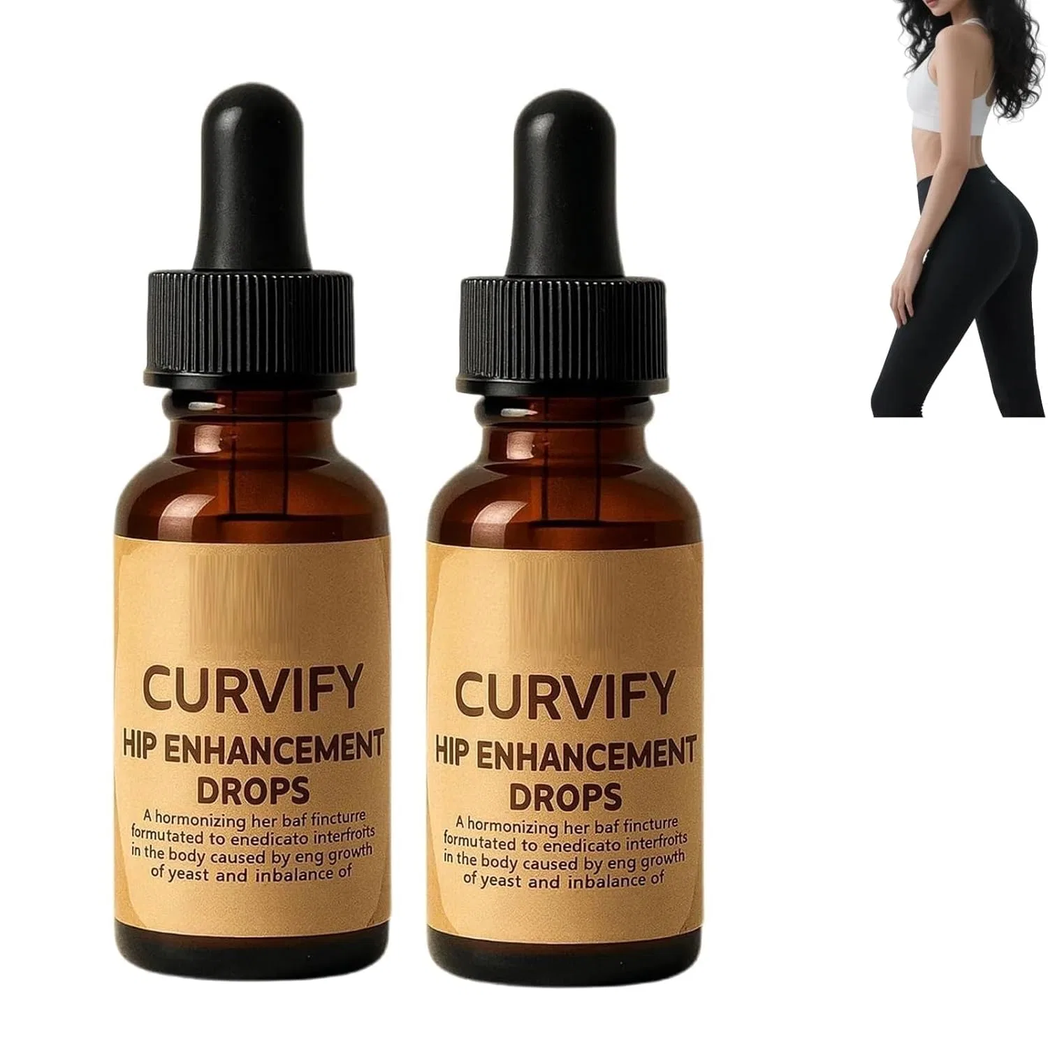 Капли для увеличения ягодиц Hip Firming Drops, Generisch, 60 мл, 2 шт.