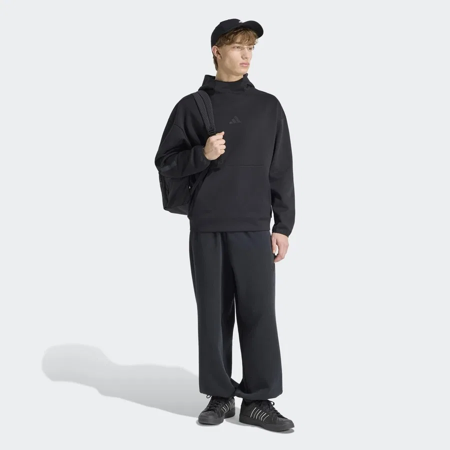 Мужской свитшот с капюшоном adidas Z.N.E., Черный — фото 3