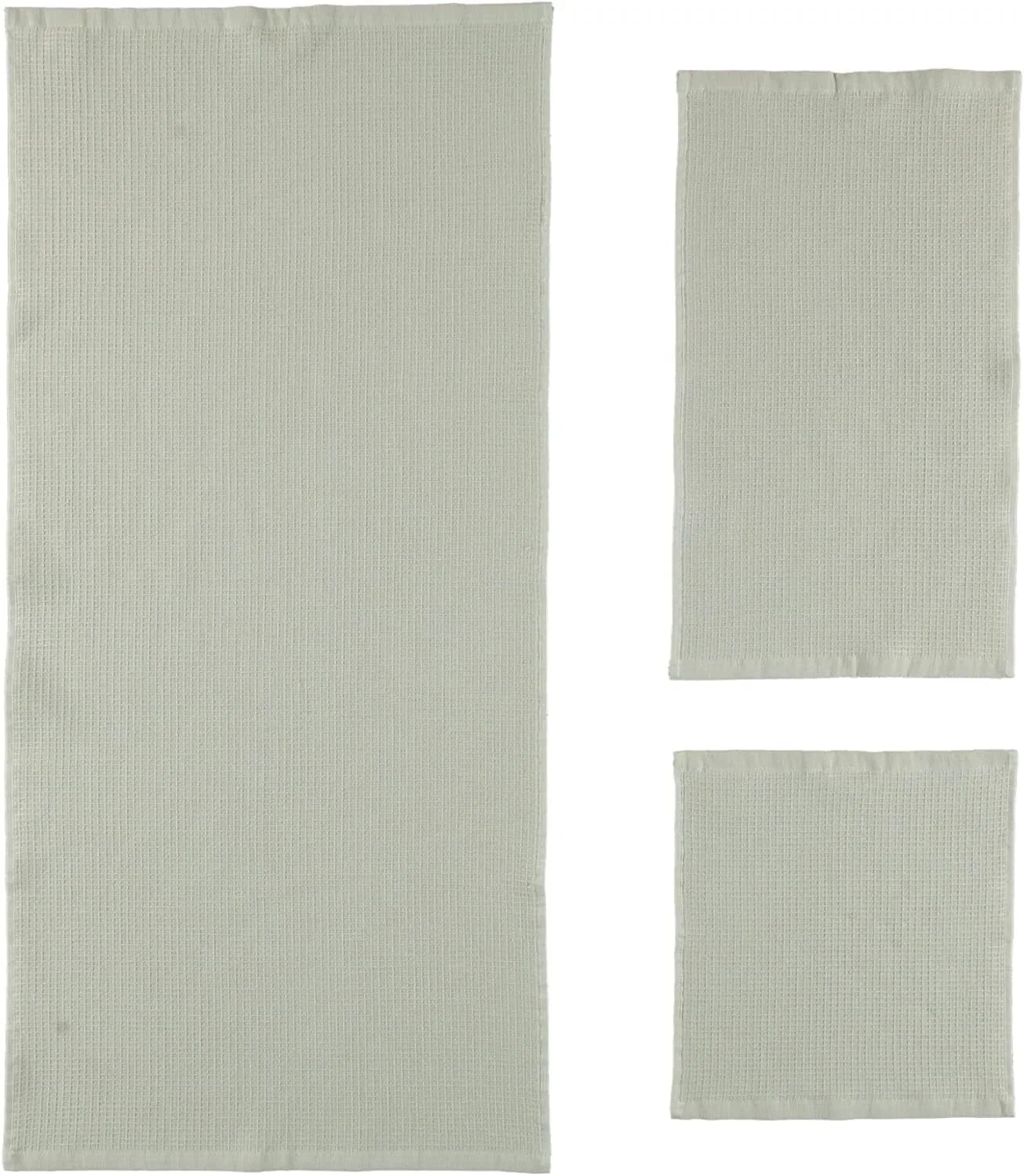 Полотенце для лица и тела, вафельное, RHOMTUFT, 50x100 см, Jade-90