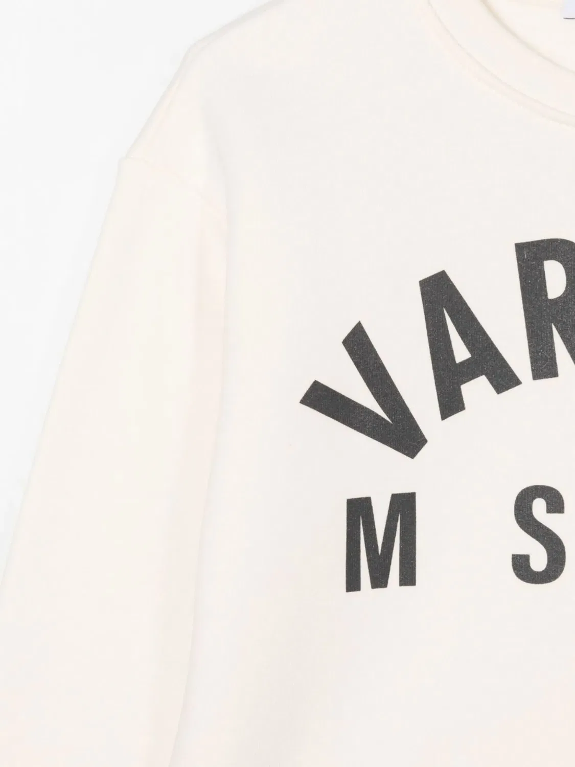 MSGM Детский свитшот с логотипом, нейтральные тона — фото 2