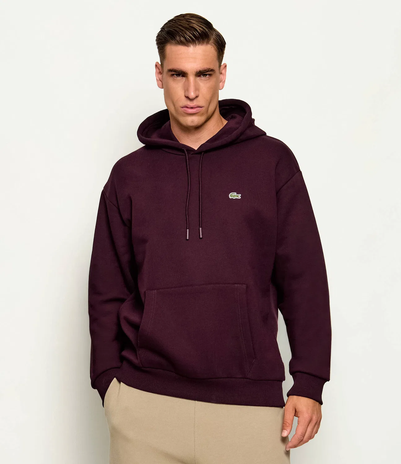 Худи Relaxed Fit Felpa Lacoste, Bordeaux