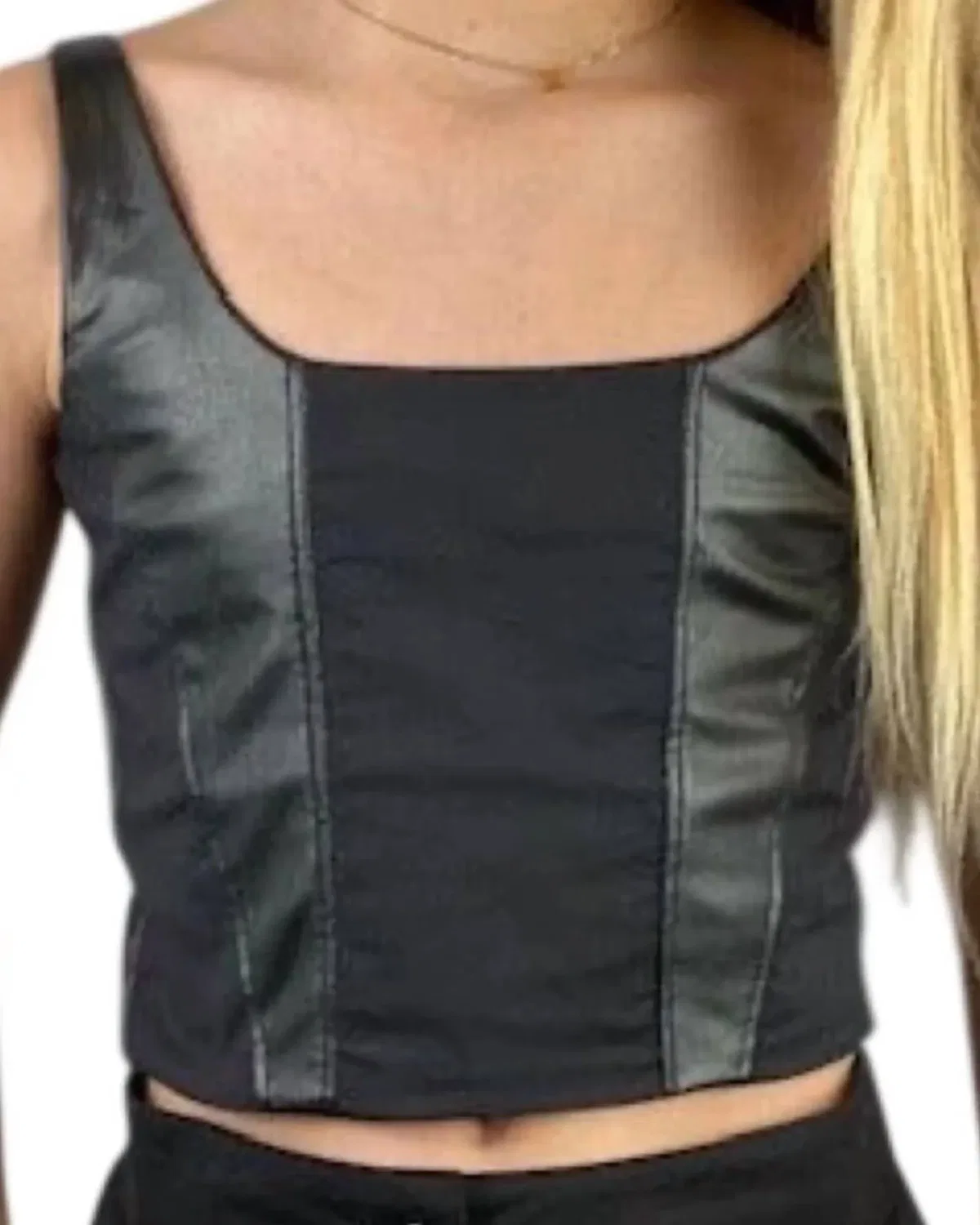 Детский топ-корсет без рукавов с вырезом сердечком Corset Top If So, черный — фото 2