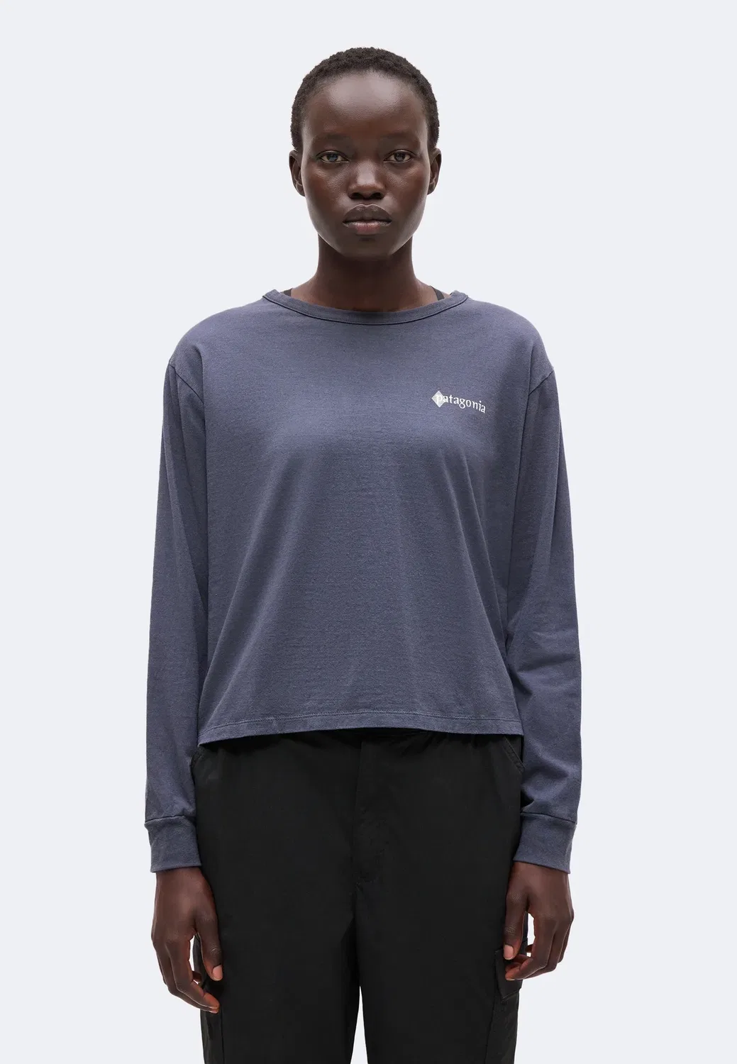 Футболка Hut tripper свободного кроя с длинными рукавами Patagonia, Smolder Blue — фото 3