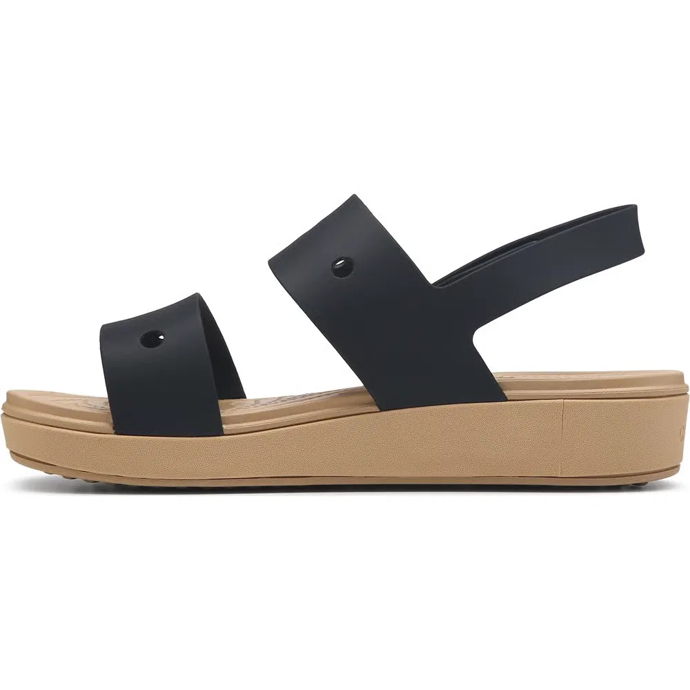 Детские туфли Brooklyn Wedge Crocs, Black/Cashew — фото 3