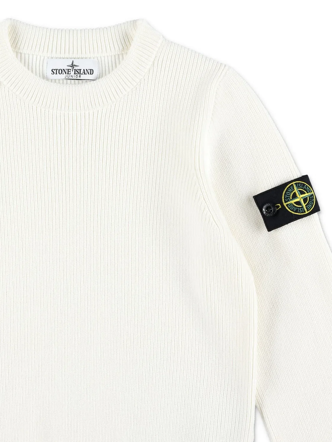 Толстовка с компасом Stone Island, белый — фото 3