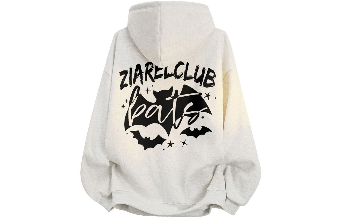 

Толстовка Unisex Hooded Moderate Heavyweight ZIAREL, белый heather серый