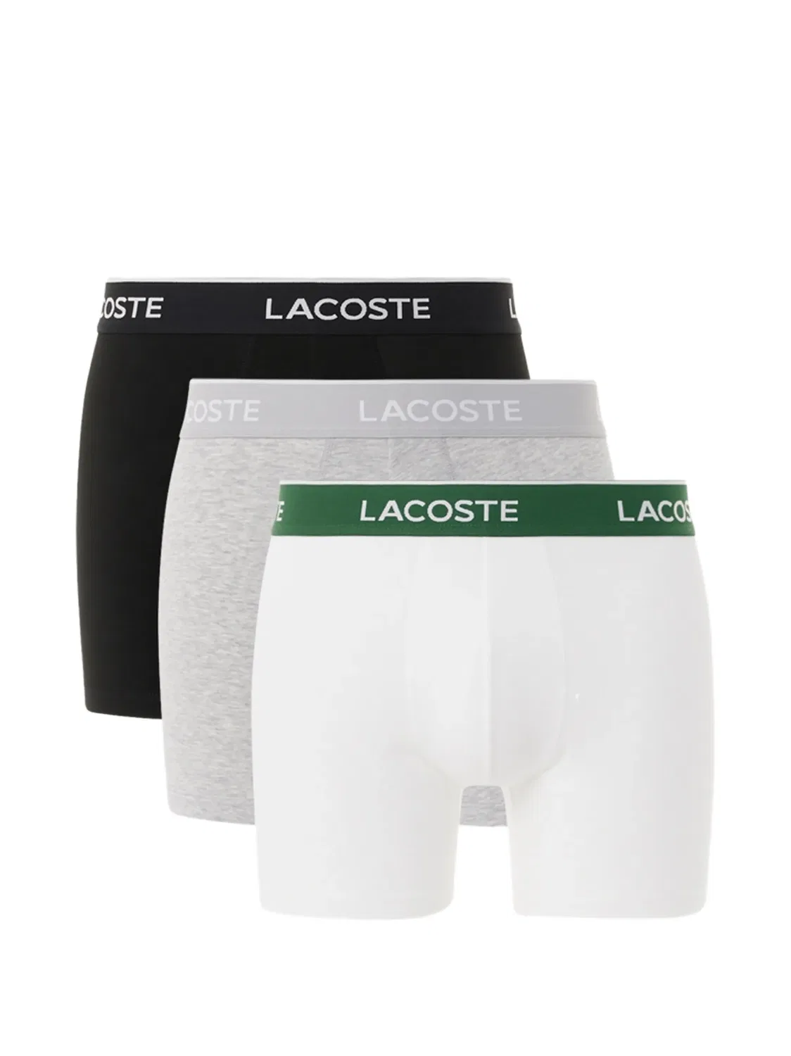Боксеры из хлопка набор из 3 пар Lacoste, белый