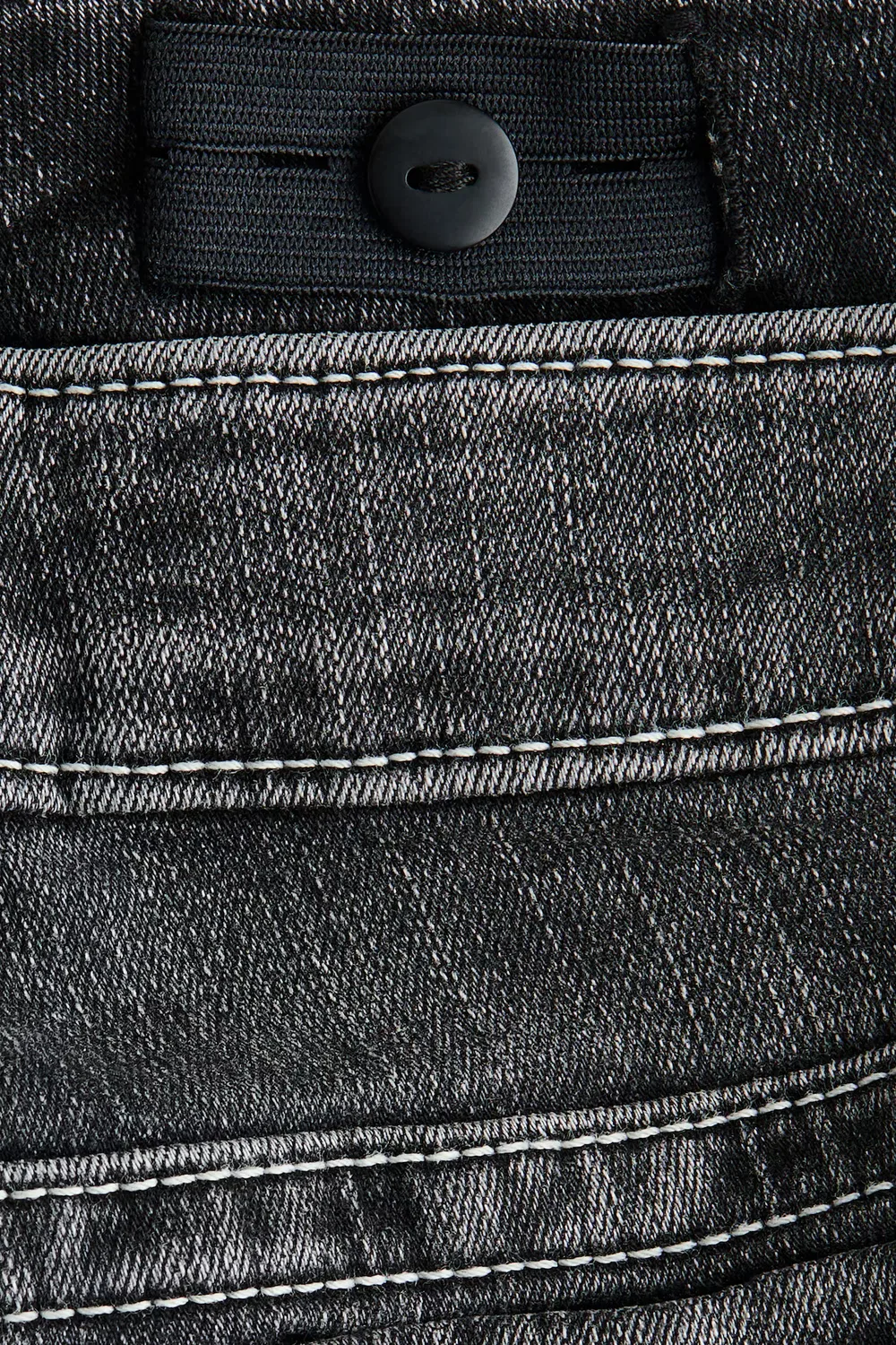 Узкие джинсы-клеш с низкой посадкой H&M, Denimschwarz — фото 2