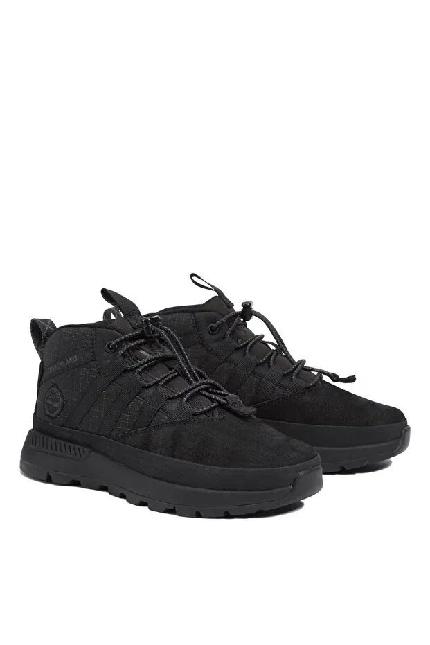 Детские ботинки для девочек шнурованные Euro Trekker Low Bunge Timberland, Black — фото 3