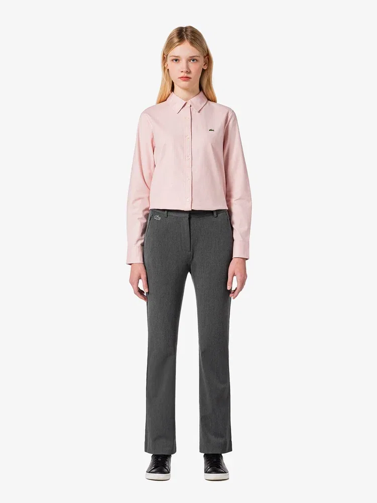 Брюки женские LACOSTE HF906E-55N, расклешенные, серые