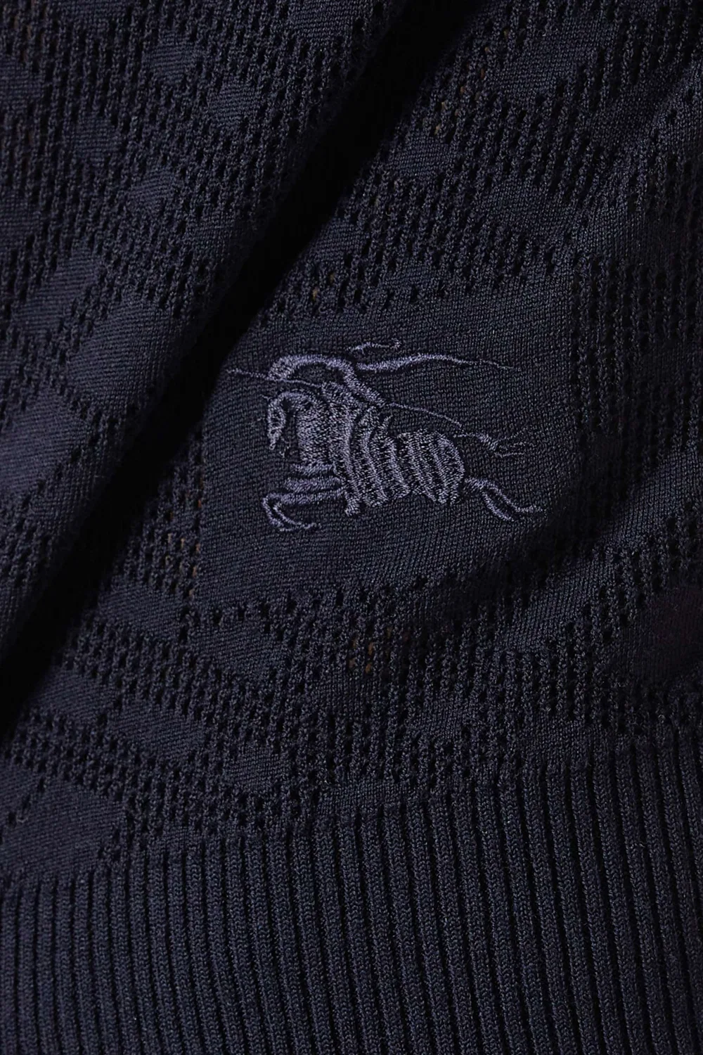 Пуловер в клетку поло Burberry — фото 4