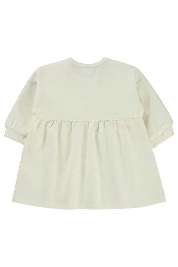 Детское платье для девочек хлопковое Civil Basic Heart Label Civil Baby, Ecru — фото 2