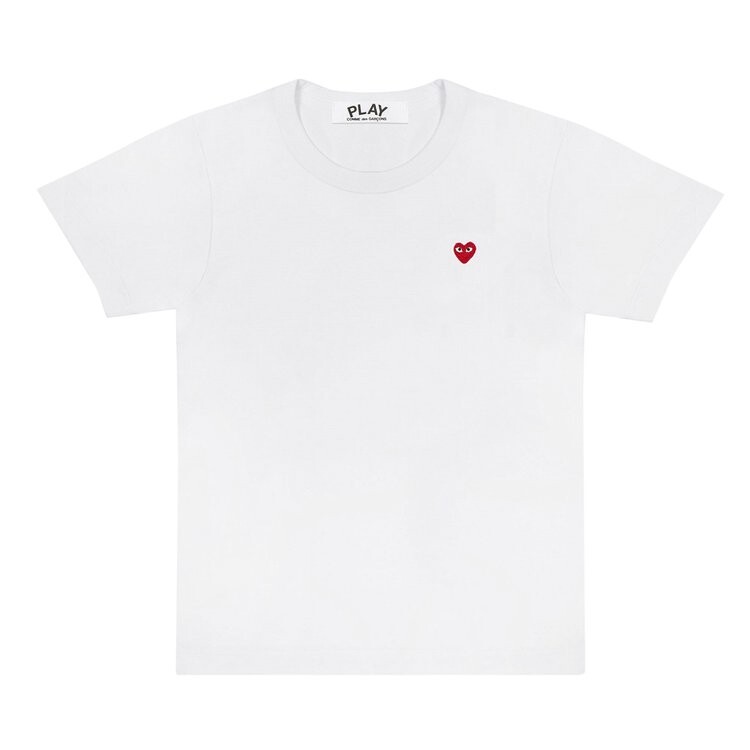 

Футболка Comme des Garçons PLAY Little Heart T-Shirt 'White', белый