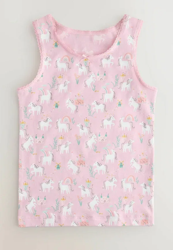Топ с принтом Unicorn Regular fit Next, Pink Unicorn, розовый — фото 2