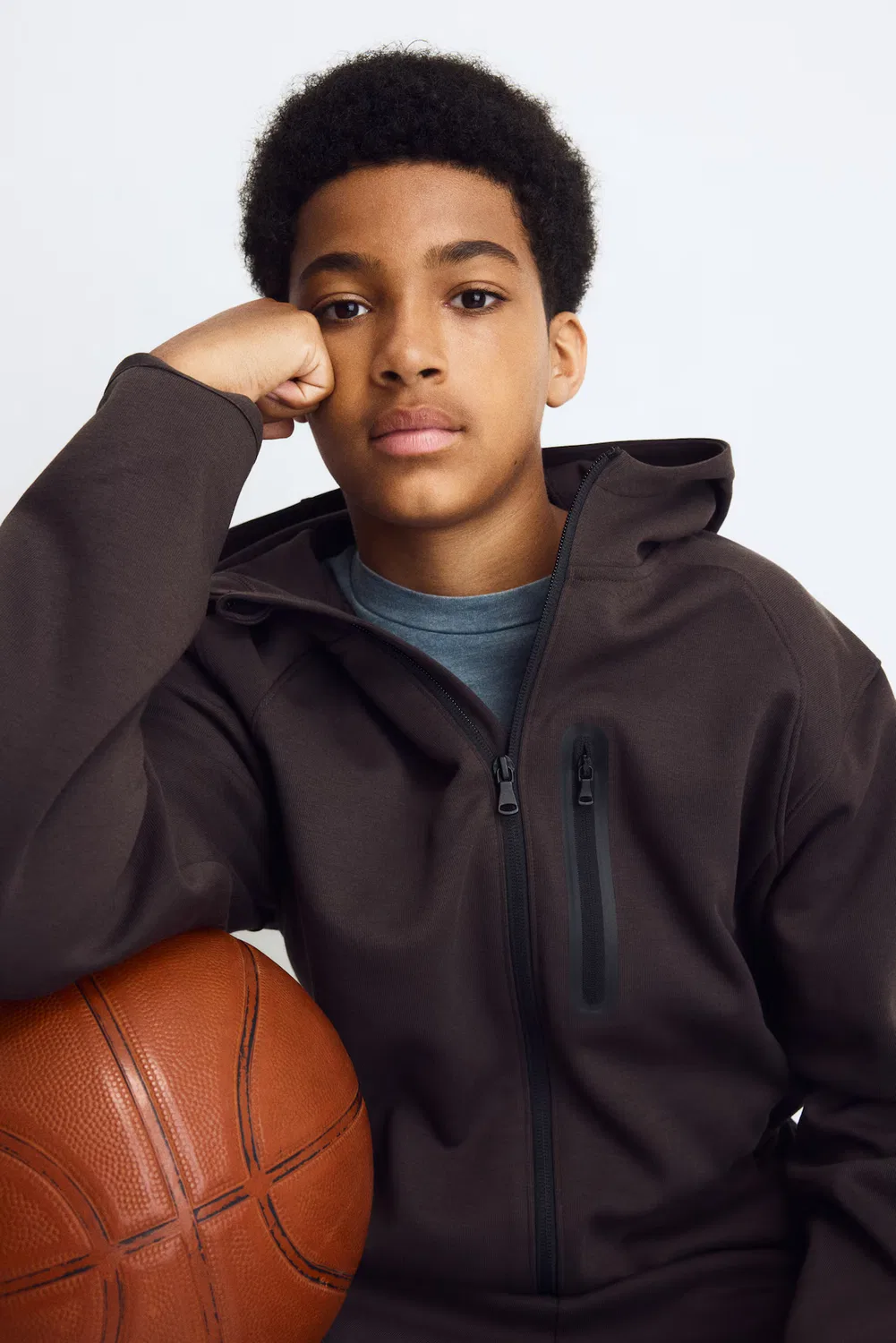 Спортивная толстовка с надписью drymove H&M, Rindenbraun — фото 2