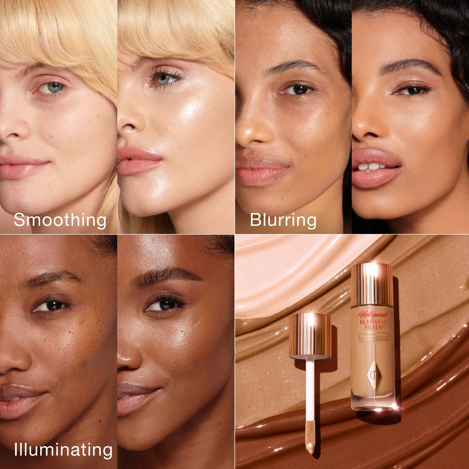 Мини-флюид для сияния кожи Hollywood Flawless Filter Charlotte Tilbury, 5.5 мл, 3 Light/Medium — фото 3