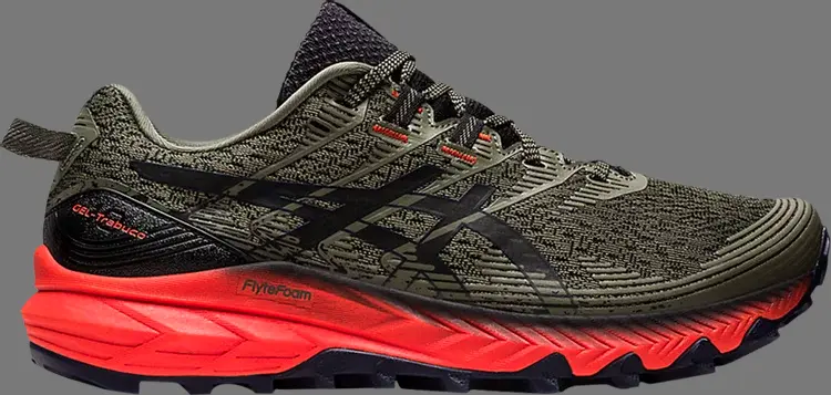 

Кроссовки gel trabuco 10 'mantle green red' Asics, зеленый