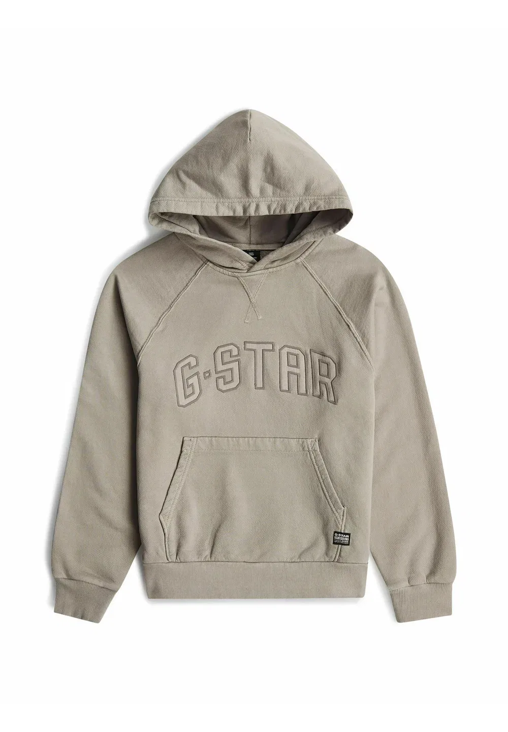 Детский базовый толстовка с капюшоном - худи G-Star, Grey Alloy — фото 4