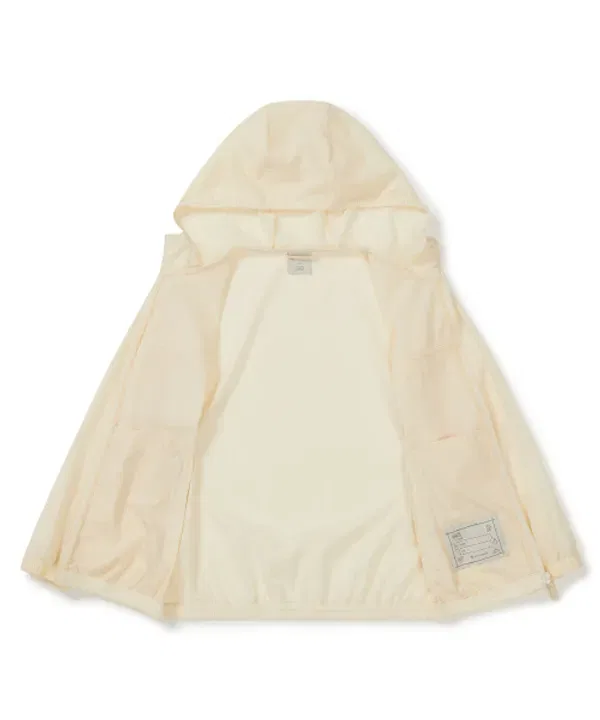 Ветровка детская легкая, s25mkfwb92 Snowpeak Apparel Kids, пастельно-желтый — фото 4