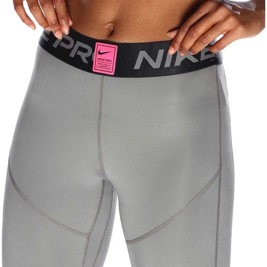 Спортивные леггинсы Nike Dri-Fit с высокой посадкой, Серый — фото 4