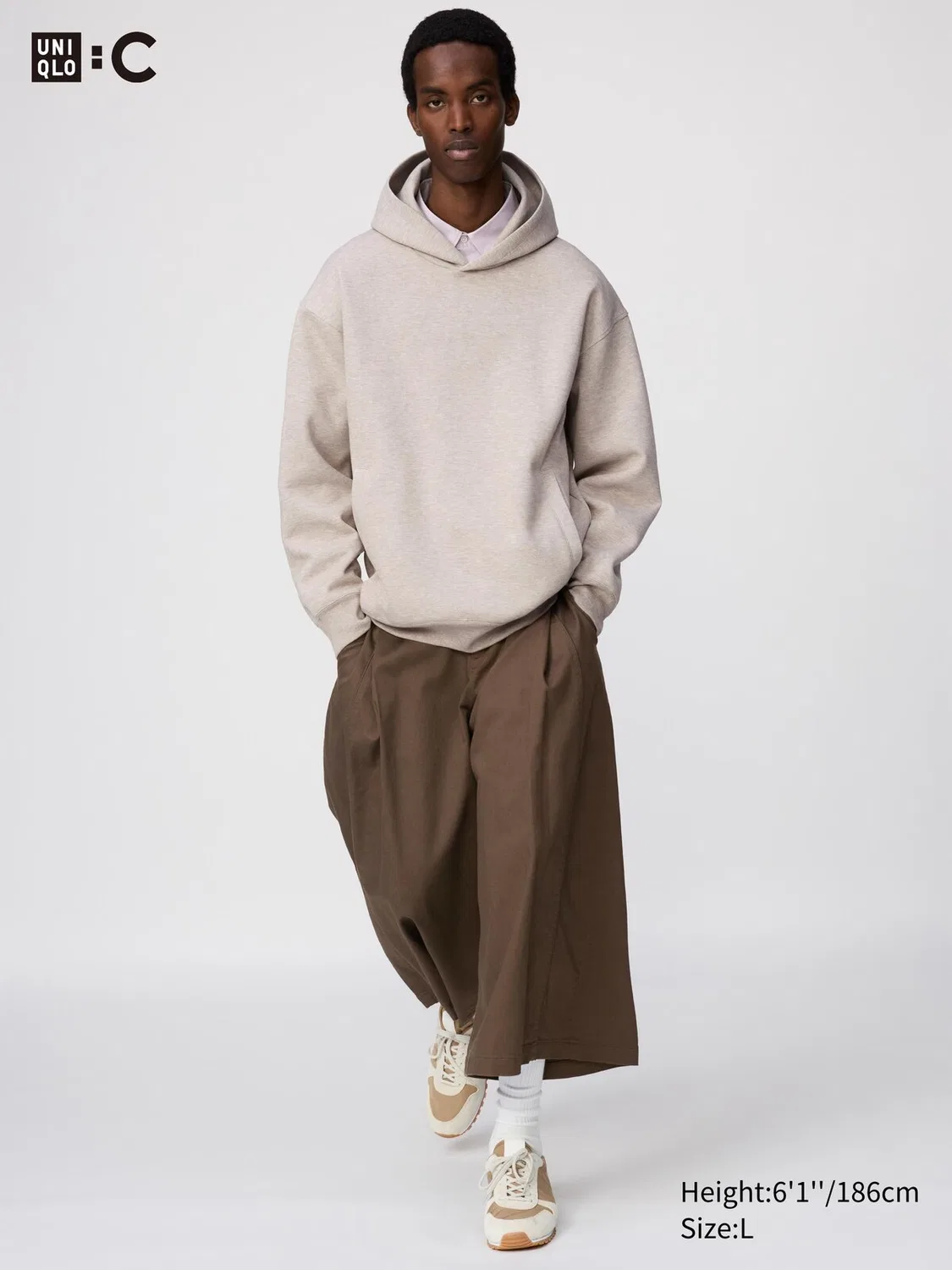 Кюлоты Uniqlo, хлопковые, коричневые — фото 3