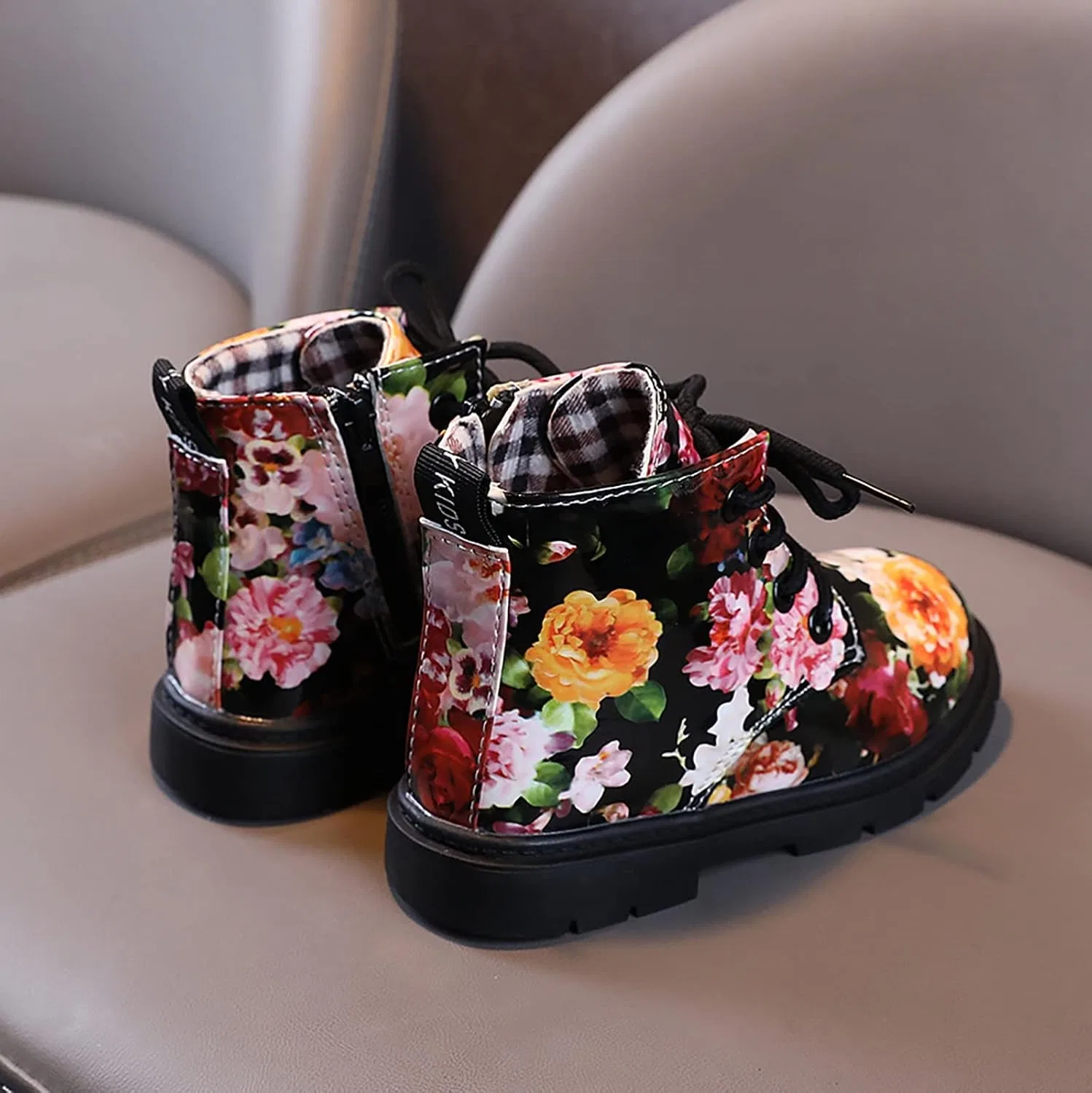 Детские ботинки для девочек с цветочным принтом Chelsea Waterproof Ankle Booties — фото 4