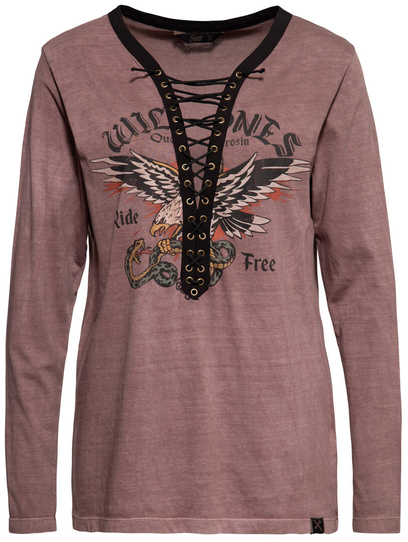 

Топ женский Queen Kerosin Wild Ones Ride Free, бледно-розовый
