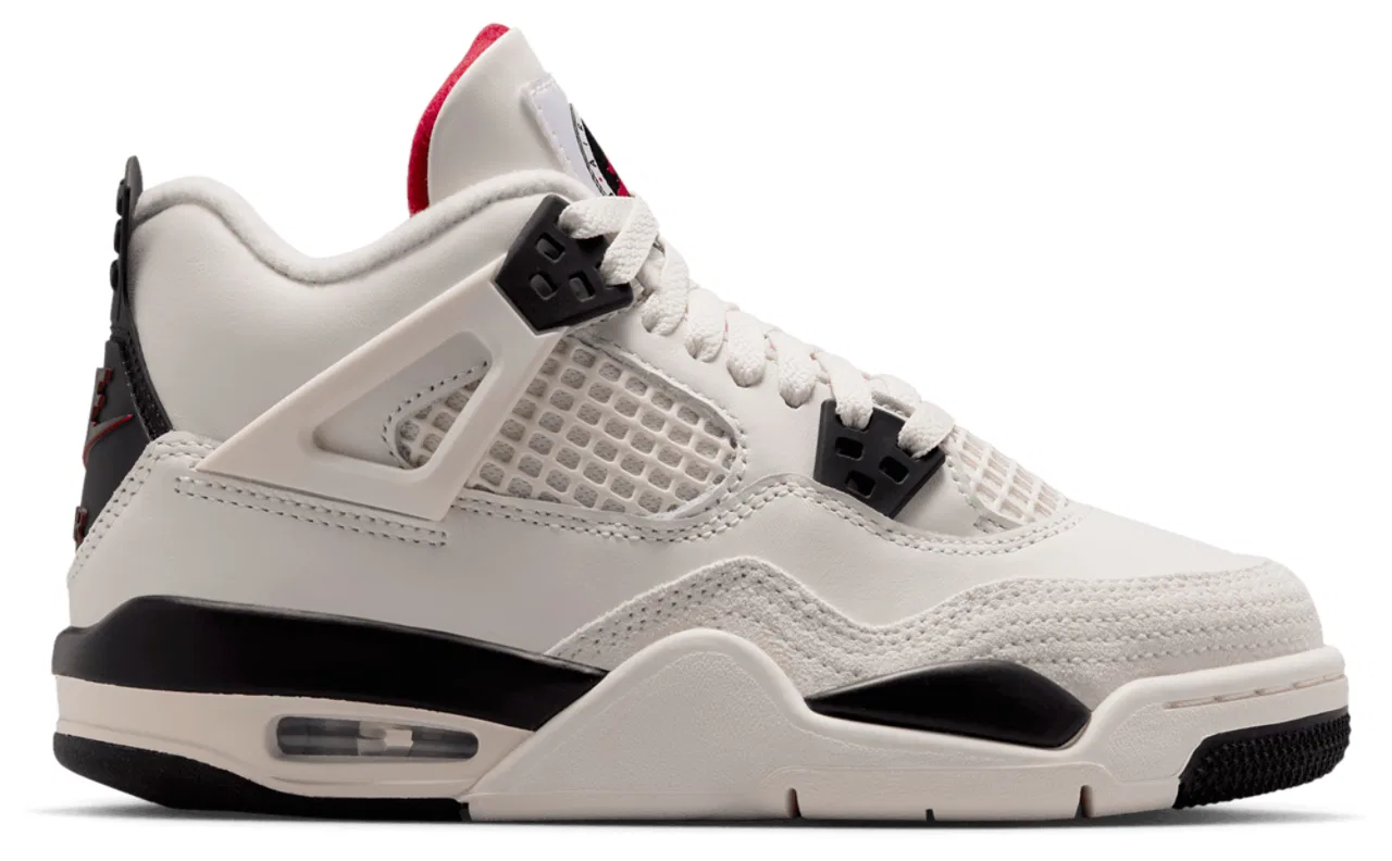 Баскетбольные кроссовки для мальчиков Retro 4 Jordan, черный/красный/белый
